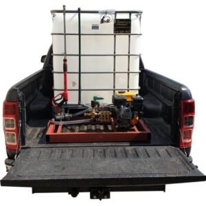1000l Mobile High Pressure Washer 6.5hp-petrol-186-bar unit - Pressure Washers