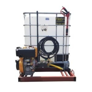 1000l Mobile High Pressure Washer 10hp-diesel-241-bar unit - Pressure Washers