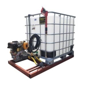 1000l Mobile High Pressure Washer-Diesel-Electric-Start-241-Bar- - Pressure Washers