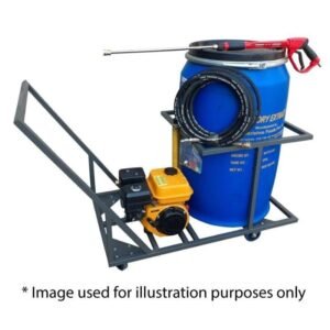 210lt High Pressure Washer Trolley Unit 13hp-petrol-248bar - Pressure Washers