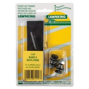 Lawnking L/Mower Blade And Bolt Utlity Pair Mirage - Chainsaws and Accessories