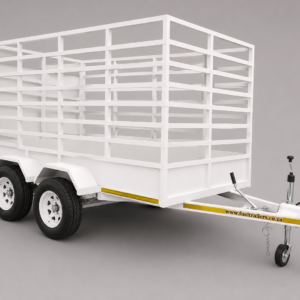 4 Meter Heavy-Duty Animal Trailer – 3000kg GVM Tandem Axle Braked Livestock Trailer - Cattle & Livestock Trailers