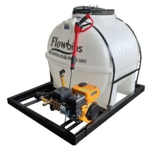 650l Mobile High Pressure Washer 6.5hp petrol 186bar - Pressure Washers