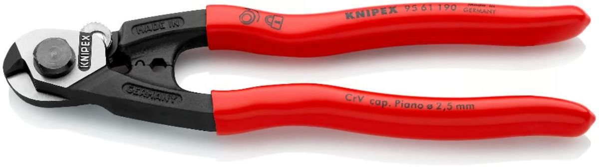 KNIPEX Wire Rope Cutter 190 mm - Hand Tools
