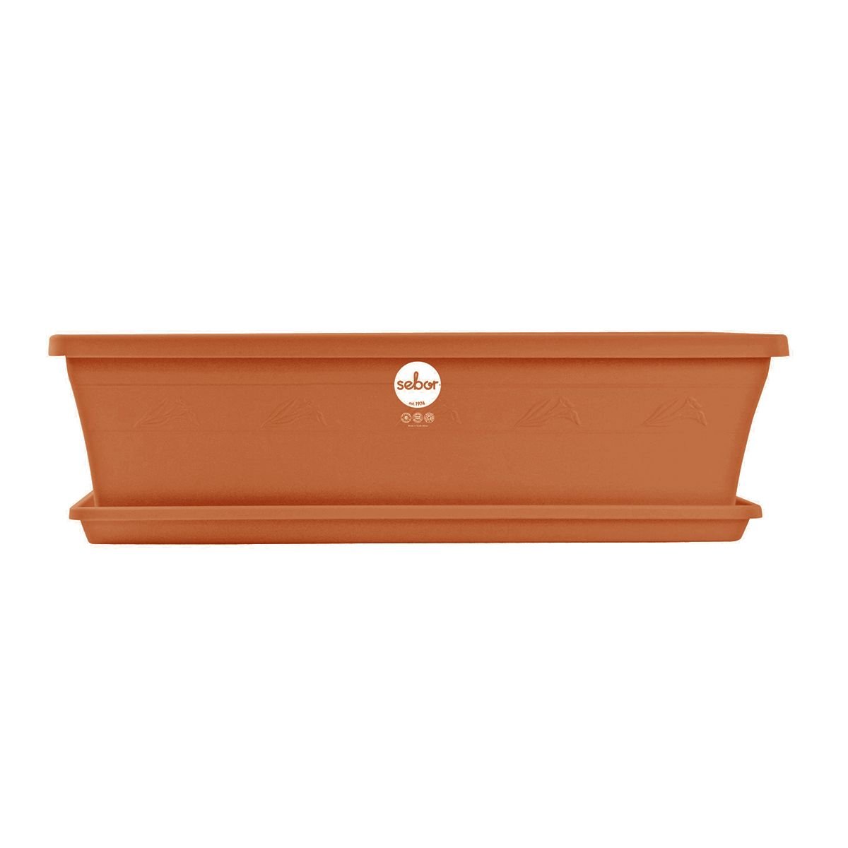 Sebor Sill Planter & Saucer Set 50cm Namib Dune - Garden Care