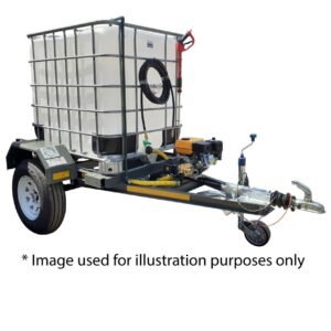 1000l High Pressure Washer trailer 241bar-diesel unbraked - Pressure Washers