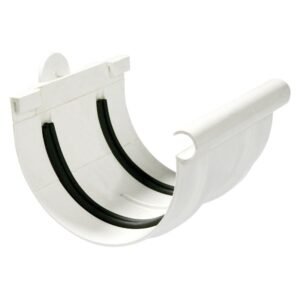 PVC Gutter Half-Round Connector - Plumbing