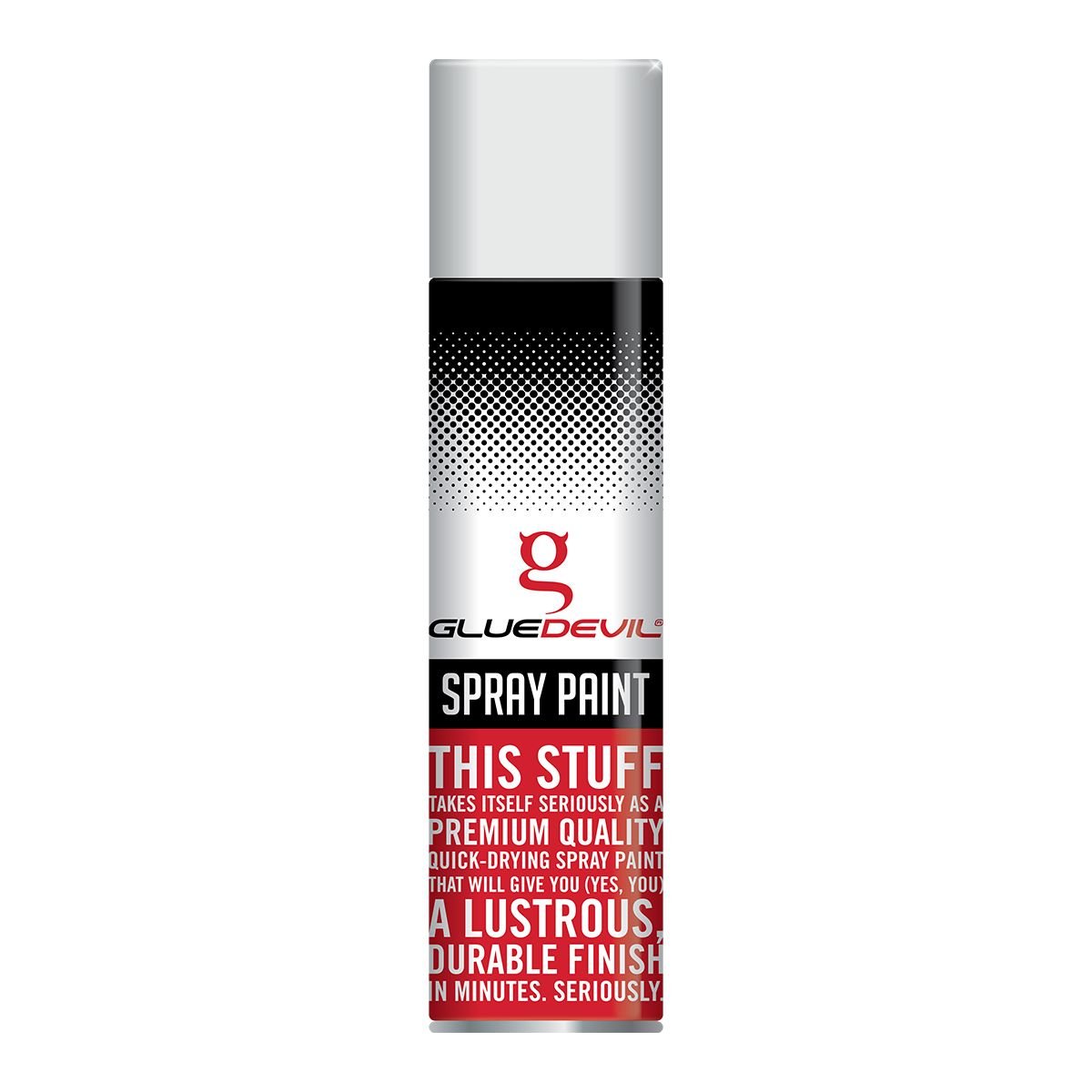Gluedevil Spray Paint 300ml Gloss White - Adhesives and Sealants