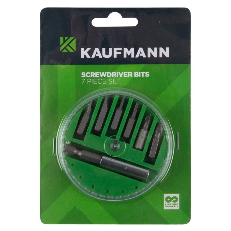 Kaufmann Screwdriver Bit Set 7 Pcs - Hand Tools