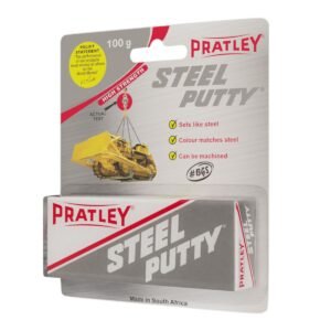Pratley Steel Putty 100g P Pack New Packaging A - Adhesives and Sealants