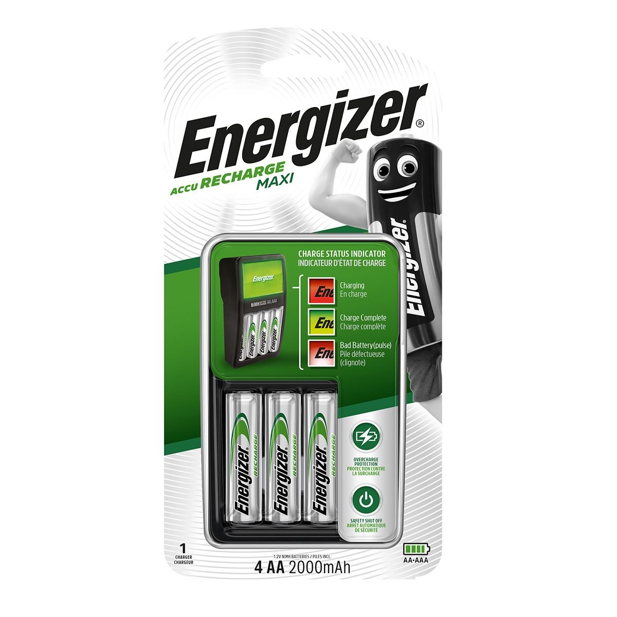 Energizer Battery Charger Maxi Incl 4XAA 2000MAH - Home & Patio
