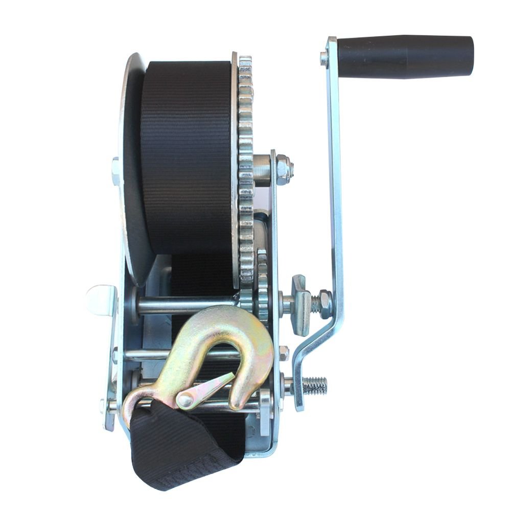 Hand Winch 2500LBS - With Strap - Vehicle and Trailer Parts
