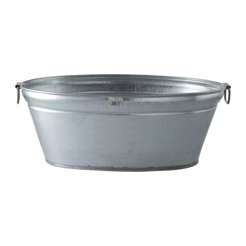 Galvanised Bath 60cm 35L - Cleaning Products