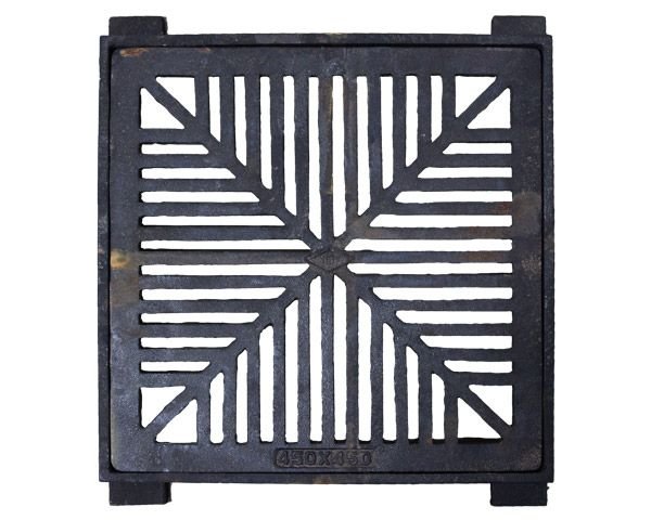 Grate & Frame Square Dish 450X450 L/D - Plumbing