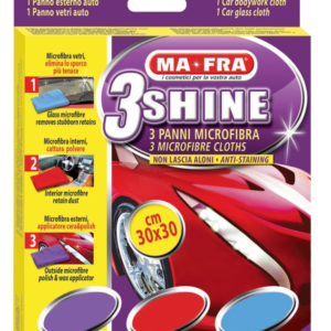 0309 MAFRA 3Shine Microfibre Cloths 3pc Set - Cleaning Accessories
