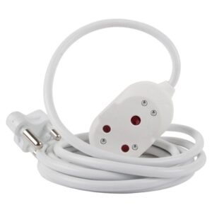 Nexus Extension Cord White Dbl 20m 1.5mm 16A - Electrical
