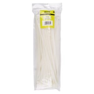 Nexus Cable Ties T120R 7.6MMX400MM White 100 Pack - Electrical