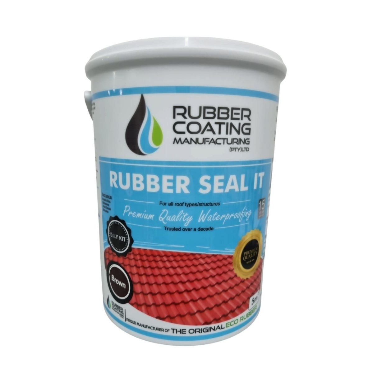 Rcm Rubber Seal - Brown 5L - Diy Kit - Paint