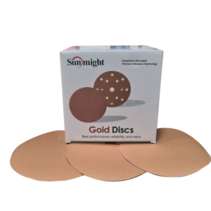 43511 Sunmight Velcro Gold Disc No Hole 75mm (220 Grit) - 50pc - Abrasives & Sanding Supplies