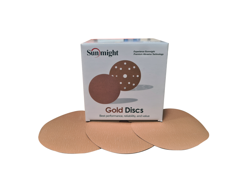 43516 Sunmight Velcro Gold Disc No Hole 75mm (400 Grit) - 50pc - Abrasives & Sanding Supplies