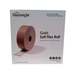32112 Sunmight Soft Flex Pad Roll Gold 114mm x 25m (240 Grit) - Each - Abrasives & Sanding Supplies