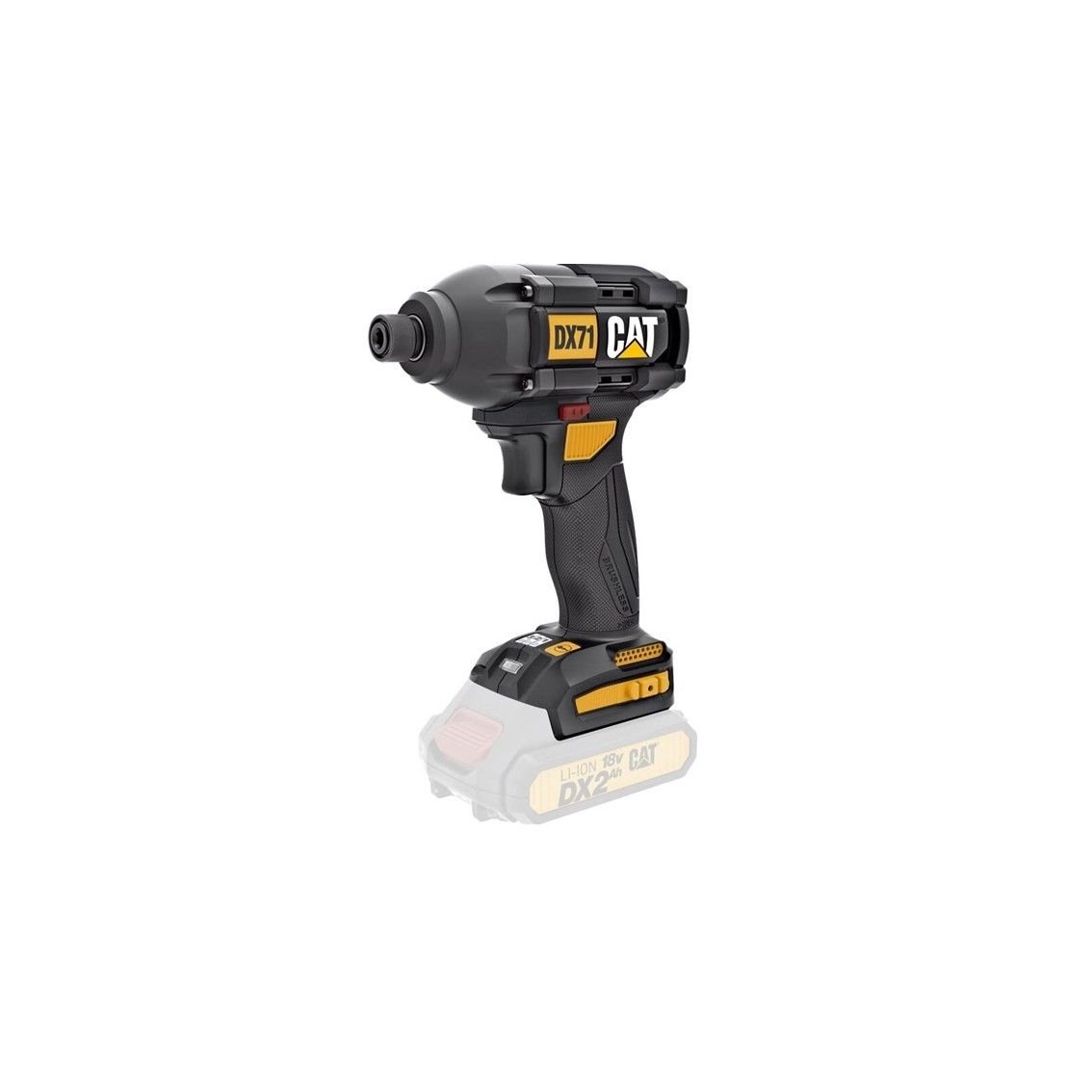 CAT 18V Brushless 1/4" Hex Impact Driver – 215Nm – DX71B (Bare Unit) - Hand Tools