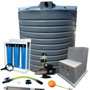 Water tank Combo Full House: 10 000l Water tank and 0.75kw Intelli VSD Booster pump - Water and Pressure Pumps