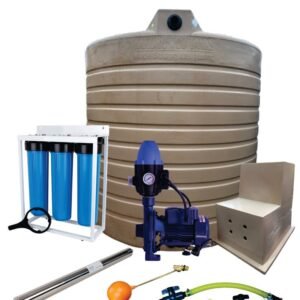 Water tank Combo Full House: 10 000l Water tank & 0.75kw Monoblock Water Pump kit - Water and Pressure Pumps
