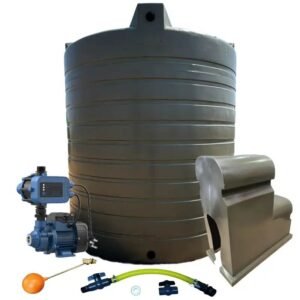 Water tank Combo Executive: 10 000l Water tank & 0.37kw Econo Peripheral Water Pump - Water and Pressure Pumps