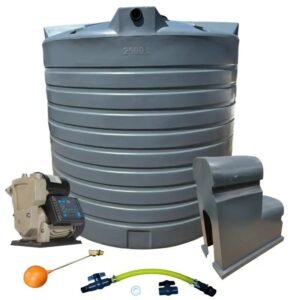 Water tank Combo Executive: 10 000l Water tank & VSP 1.5KW Booster Pump System (with VSD) - Water and Pressure Pumps