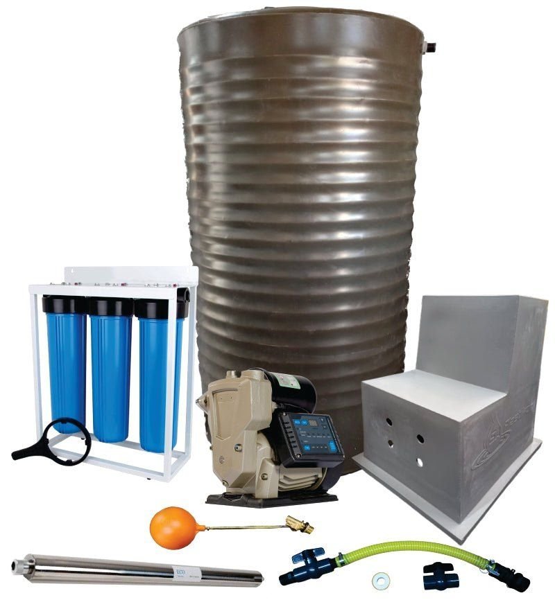 Water tank Combo Full House: 1000l slim tank & 0.37kw Econo Peripheral Water Pump - view 4