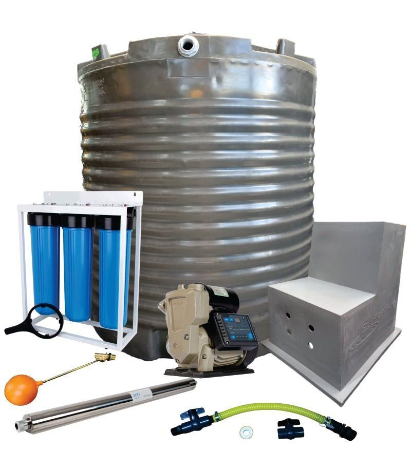 Water tank Combo Full House: 1000l slim tank & 0.37kw Econo Peripheral Water Pump - view 5