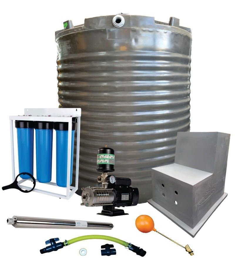 Water tank Combo Full House: 1000l slim tank & 0.37kw Econo Peripheral Water Pump - view 8