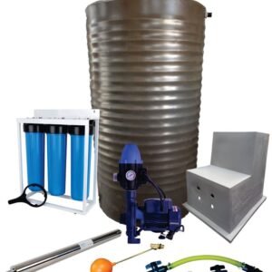 Water tank Combo Full House : 1200l slim tank & 1.1kw Monoblock Water Pump kit - Water and Pressure Pumps