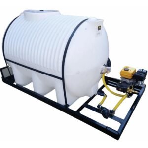 1000l Mobile High Pressure Washer 6.5hp-diesel-186-bar horizontal unit - Pressure Washers